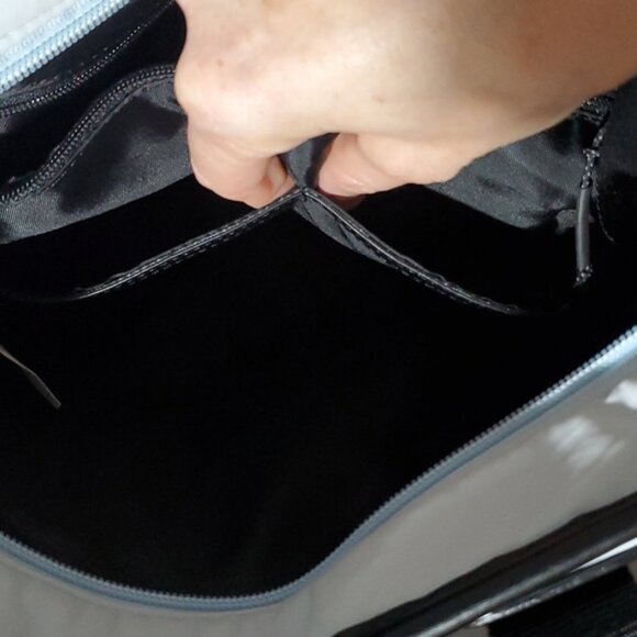 LOLË Ice Blue Mini Lily Backpack/Tote Bag Waxed - Picture 14 of 15